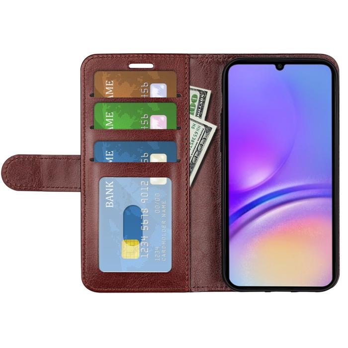 Bild 5, Samsung Galaxy A07 Fodral Crazy Horse Läder Brun