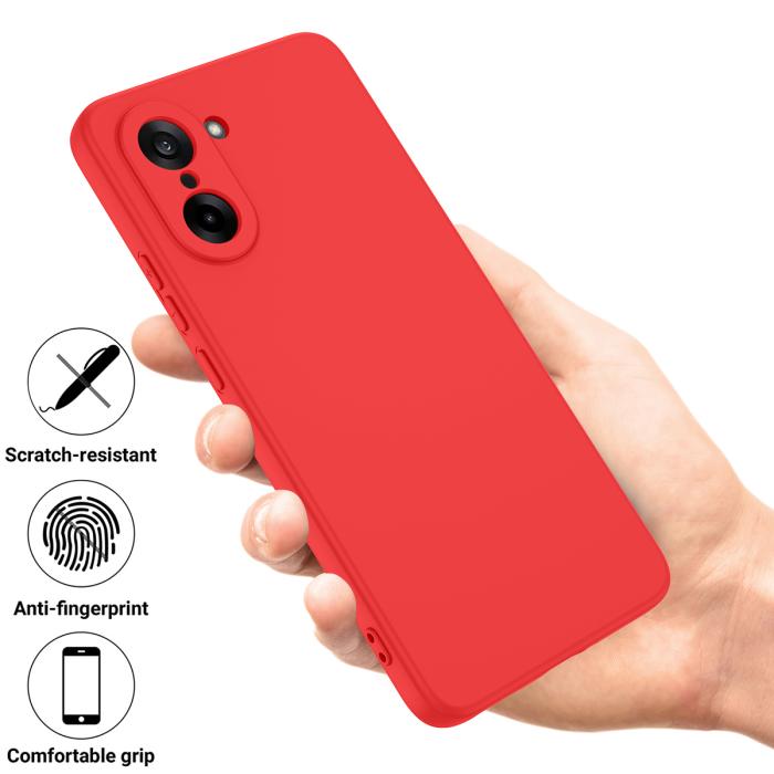 Bild 2, OnePlus Nord CE5 Skal Liquid Silikon Röd