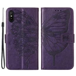 Xiaomi Redmi 9A / 9AT Fodral Butterfly Lila