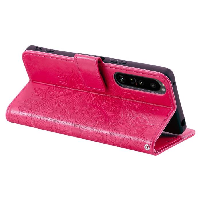 Bild 4, Sony Xperia 1 VI Mandala Läder Fodral Rosa
