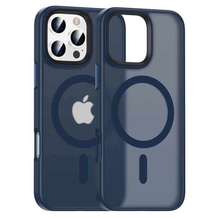 Bild 1, iPhone 16 Pro Max Skal MagSafe Hybrid Mörk Blå