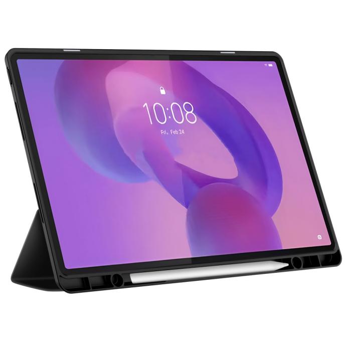 Bild 4, Tech-Protect Lenovo Idea Tab Plus Fodral SC Pennhållare Svart