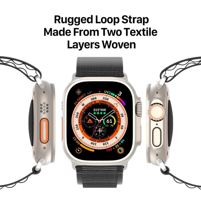 Bild 5, DUX DUCIS Apple Watch 42/44/45/49 mm Armband Polyester Pro