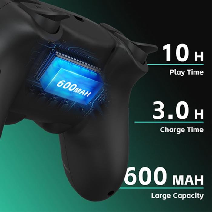 Bild 6, DATA FROG Trådlös Handkontroll För Nintendo Switch/PC Svart