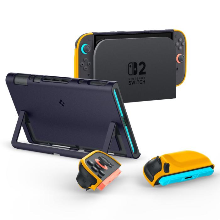 Bild 2, Spigen Nintendo Switch 2 Skal Nano Pop Blueberry Navy