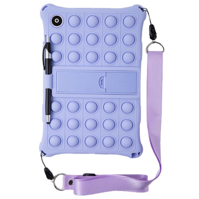 Bild 4, Galaxy Tab A8 10.5 Skal Pop It Fidget Kickstand Lila