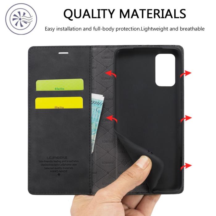 Bild 6, LC.IMEEKE Samsung Galaxy A23 5G Fodral Flip Läder Svart