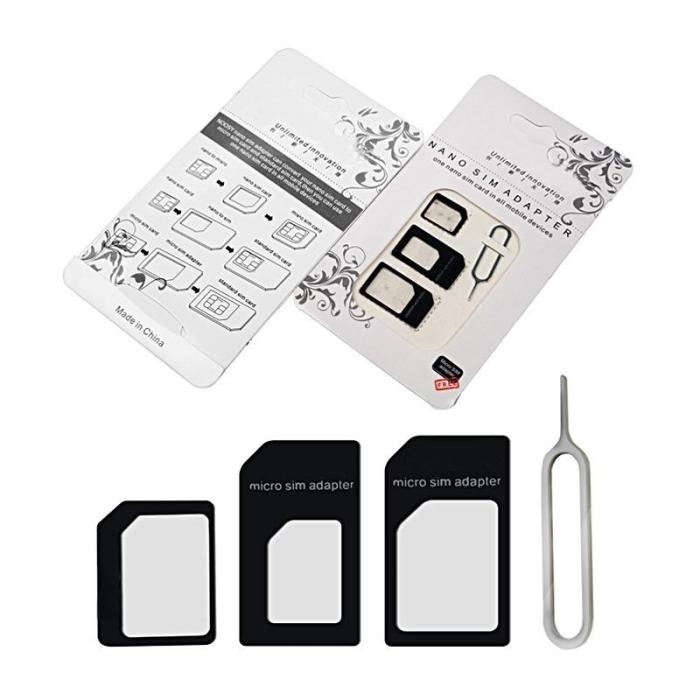 Bild 1, NOOSY Sim-Korts koventerare För Nano Sim-Kort - Svart