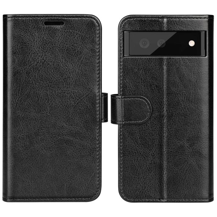 Bild 1, Google Pixel 7 Fodral Crazy Horse Läder Svart