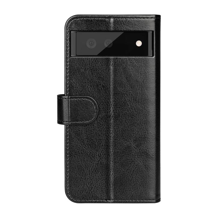 Bild 3, Google Pixel 7 Fodral Crazy Horse Läder Svart