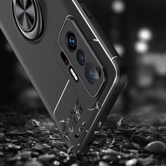 Bild 6, Xiaomi 11T / 11T Pro Skal Ring Svart/Röd