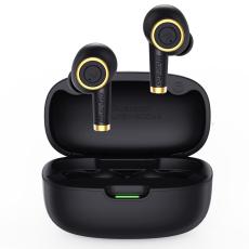 BLUEDIO Trådlösa Bluetooth In-Ear Hörlurar - Svart/Guld