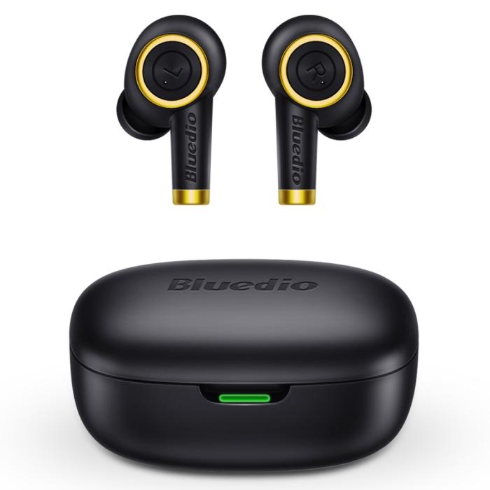 Bild 2, BLUEDIO Trådlösa Bluetooth In-Ear Hörlurar - Svart/Guld