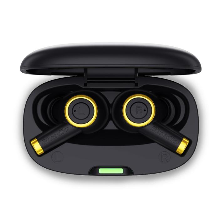 Bild 3, BLUEDIO Trådlösa Bluetooth In-Ear Hörlurar - Svart/Guld