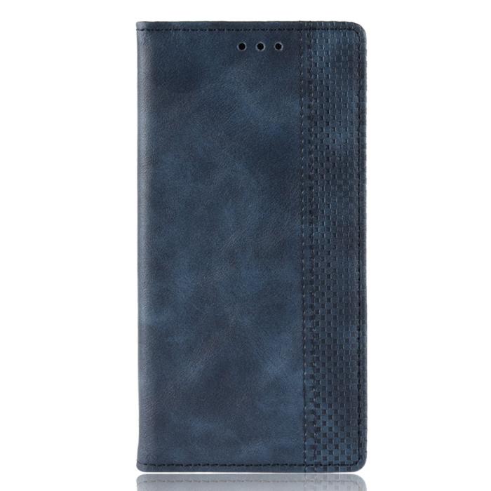 Bild 2, Huawei P Smart (2021) - Retro Flip Fodral - Blå