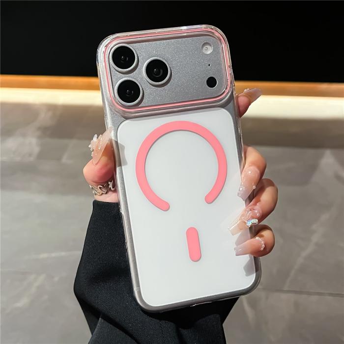 Bild 2, iPhone 18 Pro / 17 Pro Skal MagSafe Transparent/ Rosa