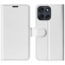 Motorola Moto G56 5G Fodral Crazy Horse L&auml;der Vit