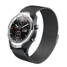 Milanese Loop Metall Armband För Smartwatch - Svart (22 mm)