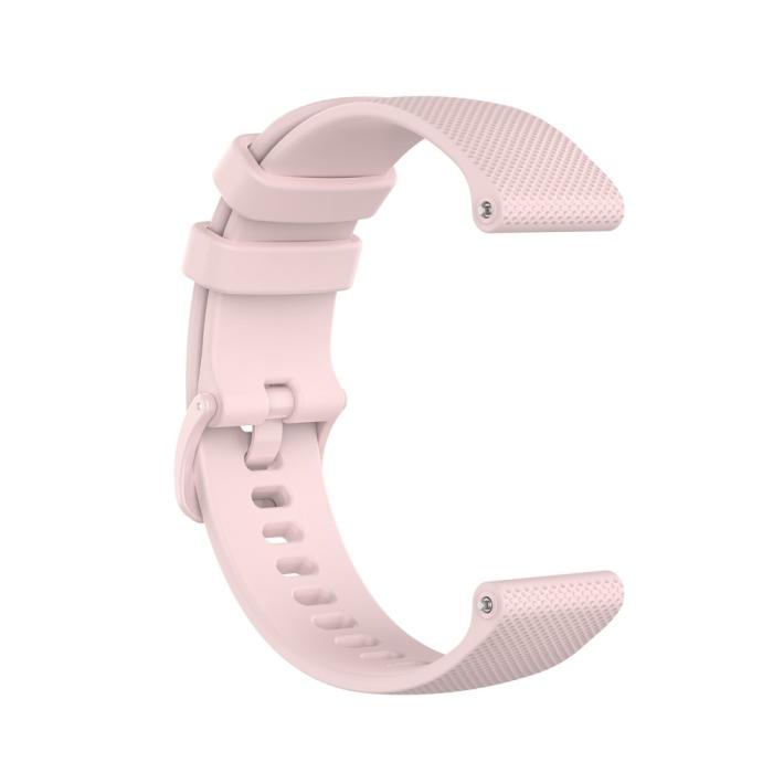 Bild 3, Silikon Armband För Smartwatch - Ljus Rosa (20mm)