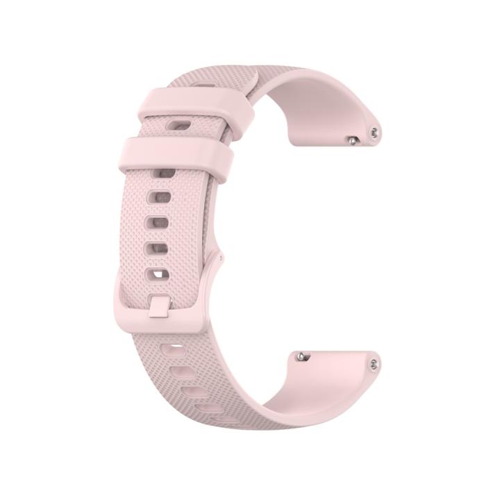 Bild 4, Silikon Armband För Smartwatch - Ljus Rosa (20mm)