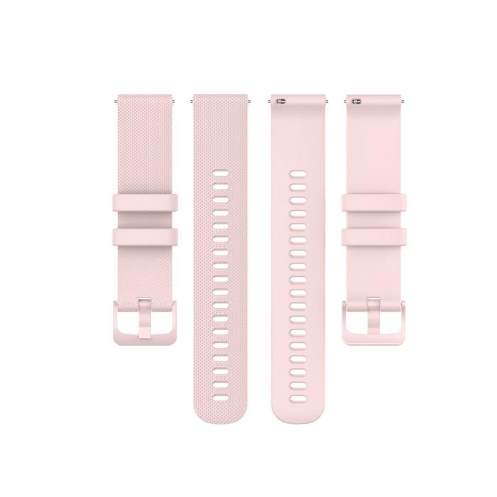 Bild 5, Silikon Armband För Smartwatch - Ljus Rosa (20mm)