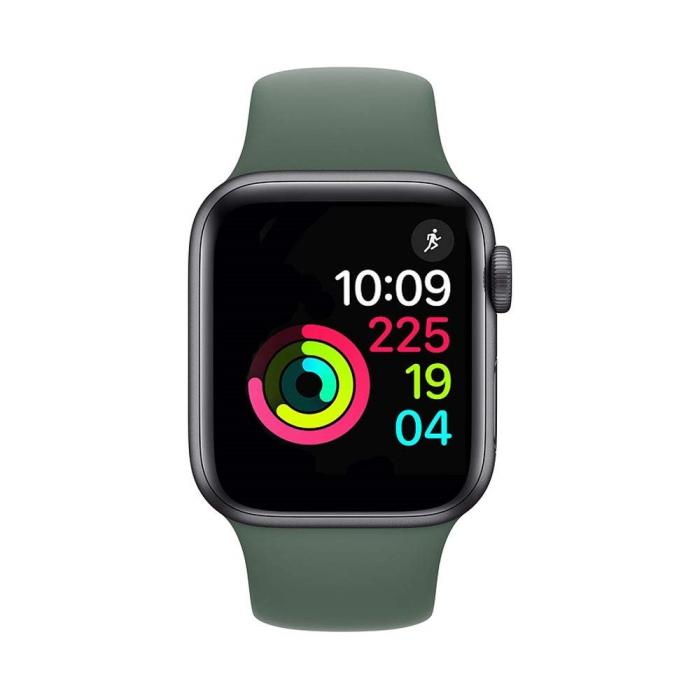 Bild 2, Silikon Armband Apple Watch 42/44/45/49 mm Mörk Grön