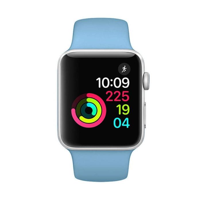 Bild 2, Silikon Armband Apple Watch 42/44/45/49 mm Blå