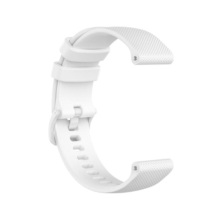 Bild 3, Silikon Armband För Smartwatch - Vit (20 mm)