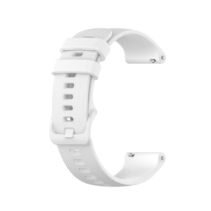 Bild 4, Silikon Armband För Smartwatch - Vit (20 mm)