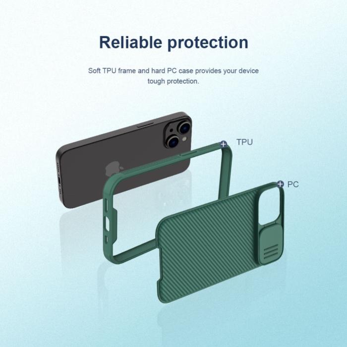 Bild 4, NILLKIN iPhone 14 Skal CamShield Pro Blå
