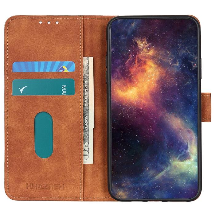 Bild 3, KHAZNEH Galaxy A35 5G Fodral Retro Läder Brun