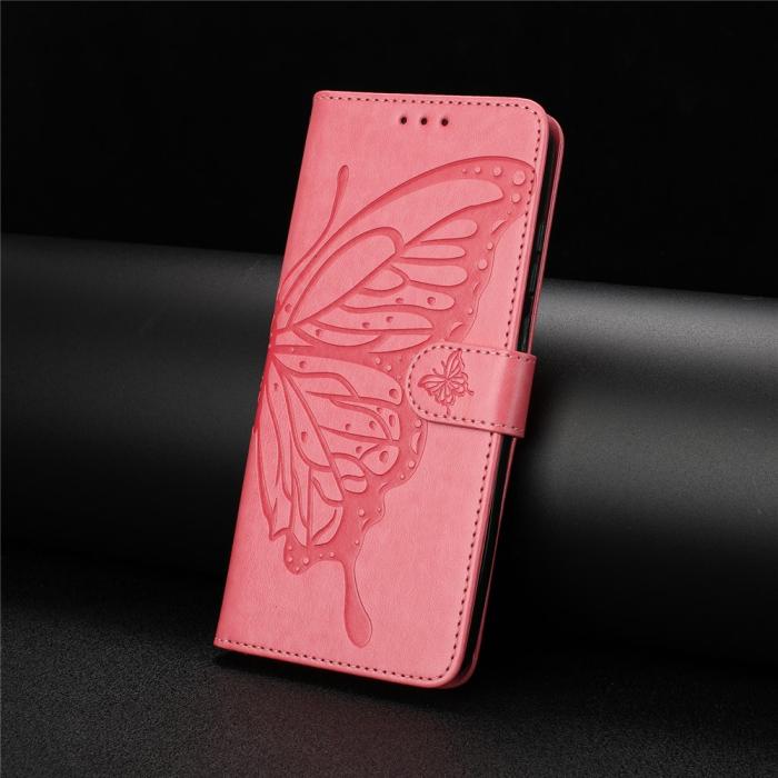 Bild 6, Samsung Galaxy A57 5G Fodral Med Fjäril Tryck Rosa