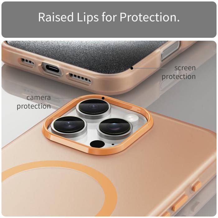 Bild 6, iPhone 16 Pro Max Skal MagSafe Slim Matt Orange