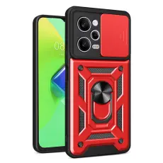 Xiaomi Redmi Note 12 Pro 5G Skal CamShield Ring Hybrid R&ouml;d