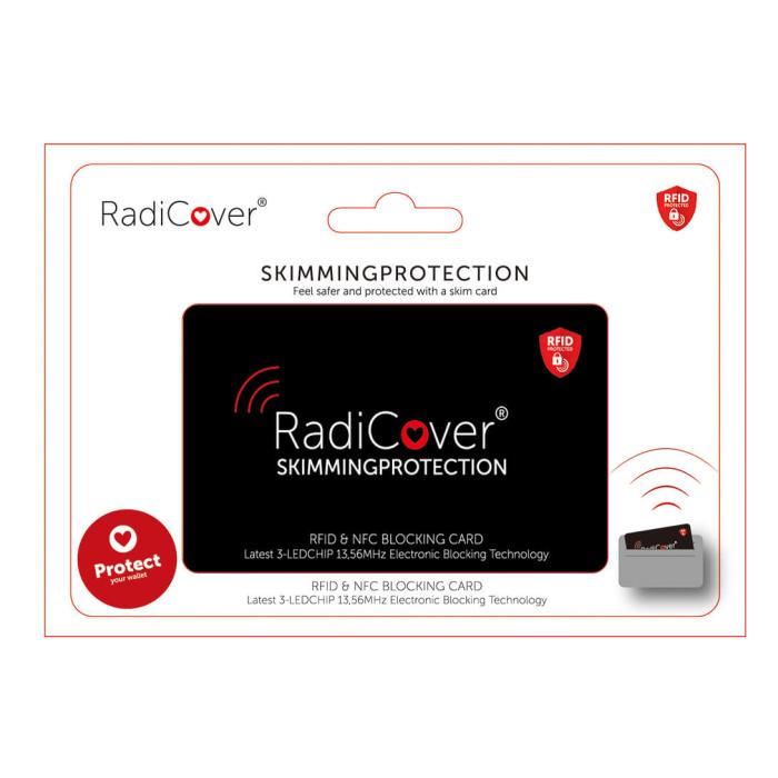 Bild 2, Radicover RFID Skimmingskydd Skim-Block Kort Svart