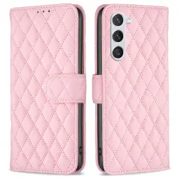 Samsung Galaxy S23 Fodral Diamond Textur Ljus Rosa