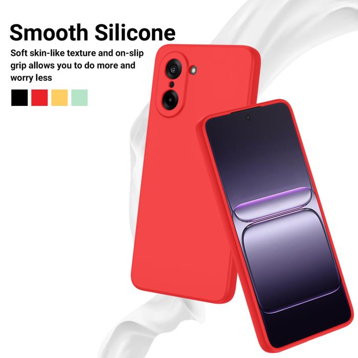 Bild 3, OnePlus Nord CE5 Skal Liquid Silikon Röd