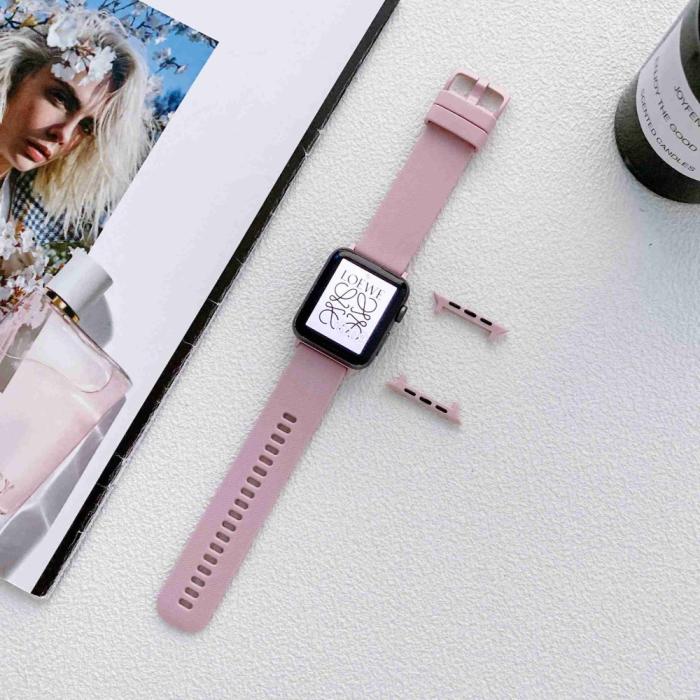 Bild 2, Apple Watch 42/44/45/49 mm Armband Silikon Rosa