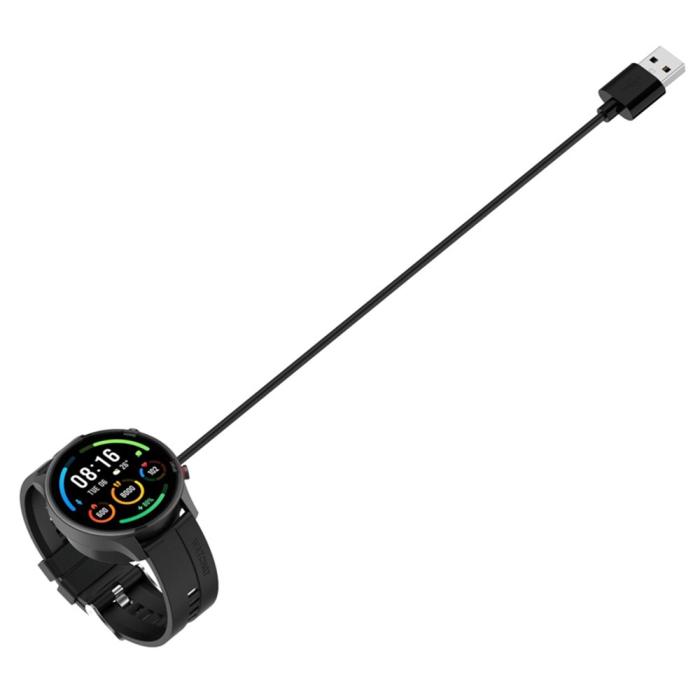 Bild 3, 1m USB Laddningskabel Xiaomi Color 2 / S1 Active / Color Sport Svart