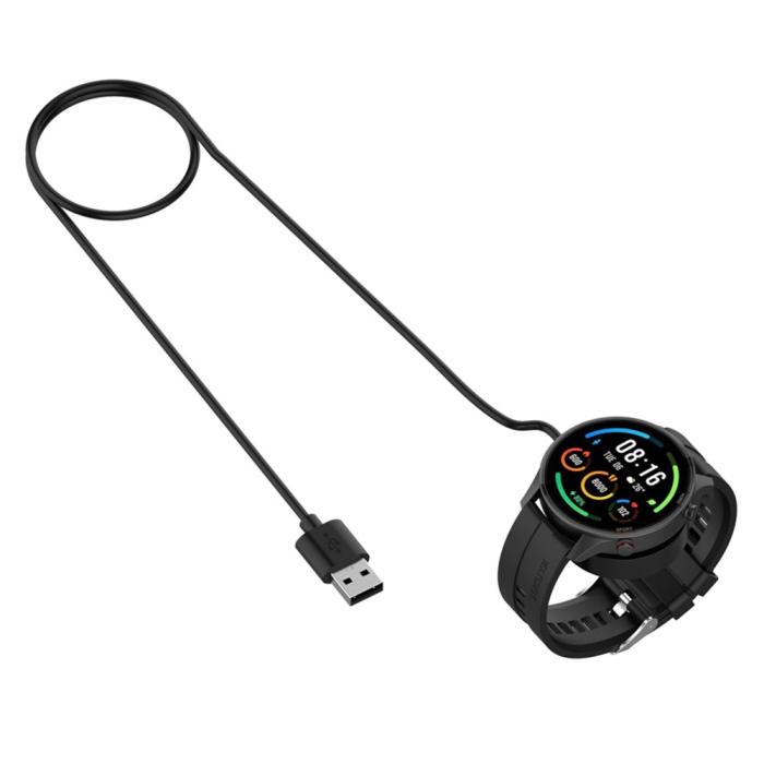 Bild 4, 1m USB Laddningskabel Xiaomi Color 2 / S1 Active / Color Sport Svart