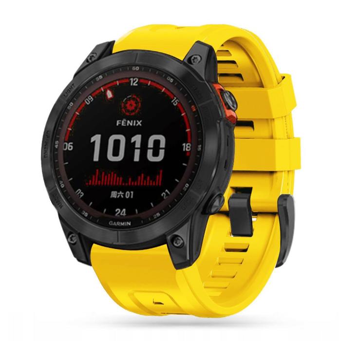 Bild 2, Tech-Protect Garmin Fenix 5/6/6 Pro/7 Armband Iconband Gul