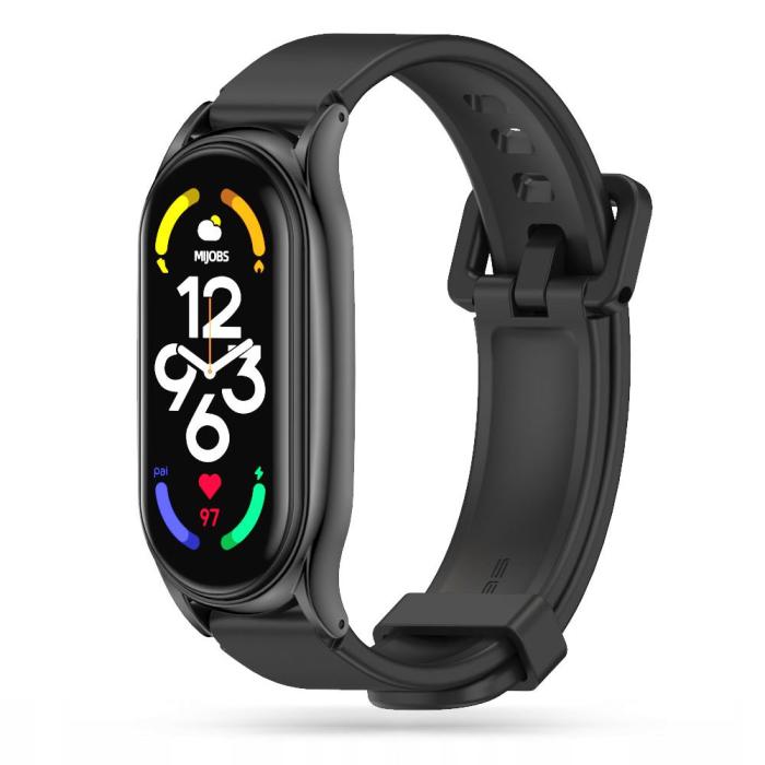 Bild 1, Tech-Protect Xiaomi Mi Smart Band 5 / 6 Armband Iconband Pro Svart