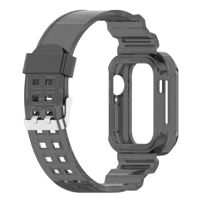 Bild 4, Apple Watch 38/40/41mm Kristall Skal/Armband Tonad Svart