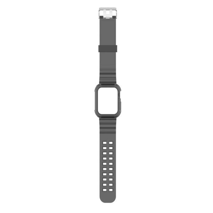 Bild 5, Apple Watch 38/40/41mm Kristall Skal/Armband Tonad Svart