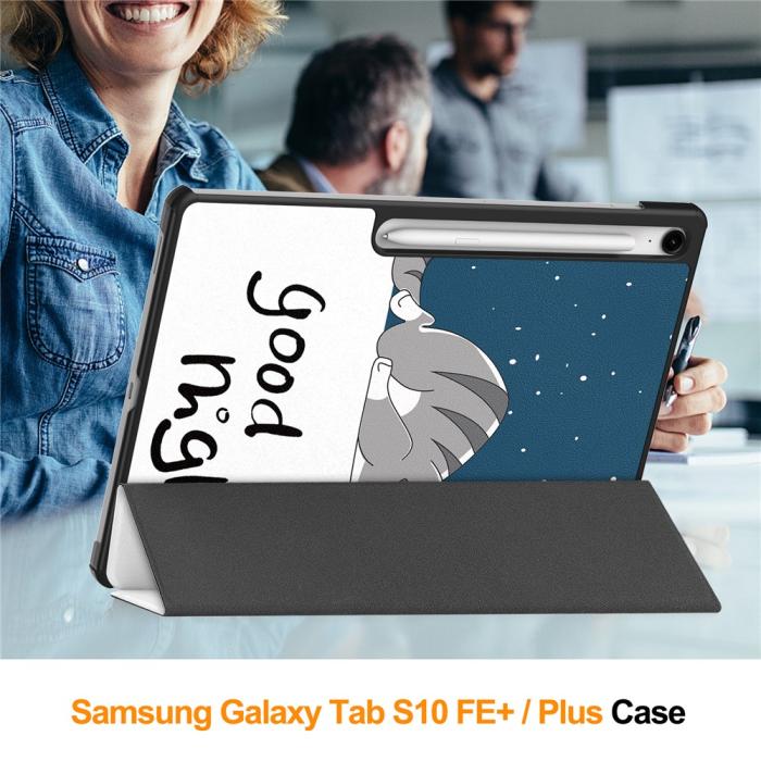 Bild 3, Samsung Galaxy S10 FE Plus Fodral Tri-Fold Katt