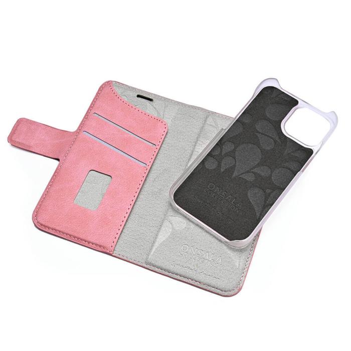 Bild 3, ONSALA iPhone 13 Mini 2in1 Magnet Fodral / Skal Dusty Pink