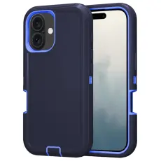 iPhone 16 Skal Extreme Shockproof Hybrid M&ouml;rk Bl&aring;