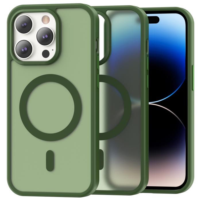 Bild 1, ColorPop iPhone 14 Pro Skal CH MagSafe Matt Grön