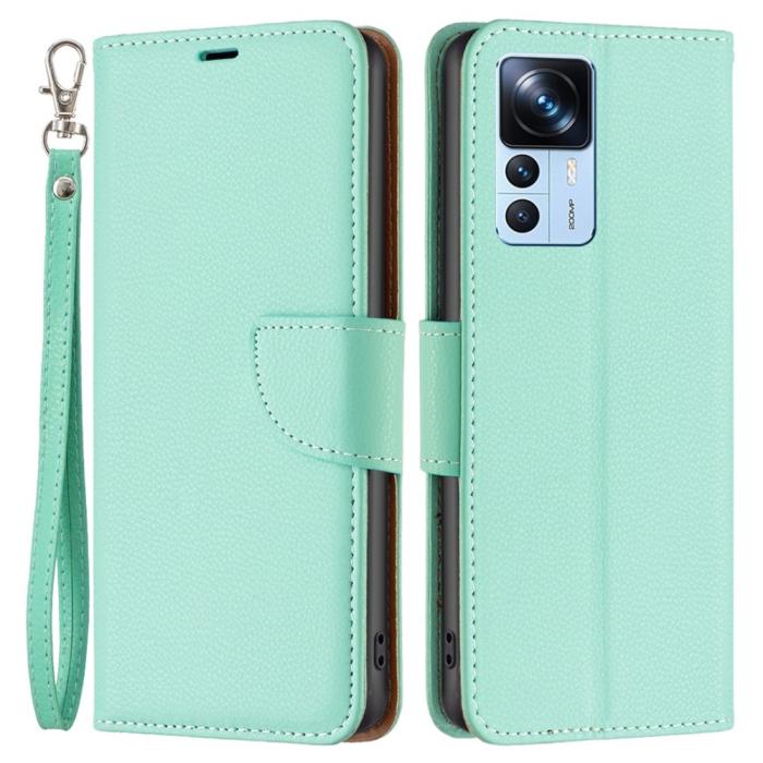 Bild 1, Xiaomi 12T / 12T Pro Fodral Shark Litchi Grön