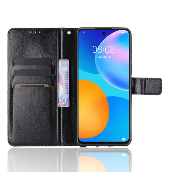 Bild 4, Huawei P Smart (2021) - Crazy Horse Fodral - Svart
